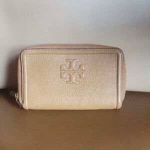 Tory Burch Beige Leather Pouch